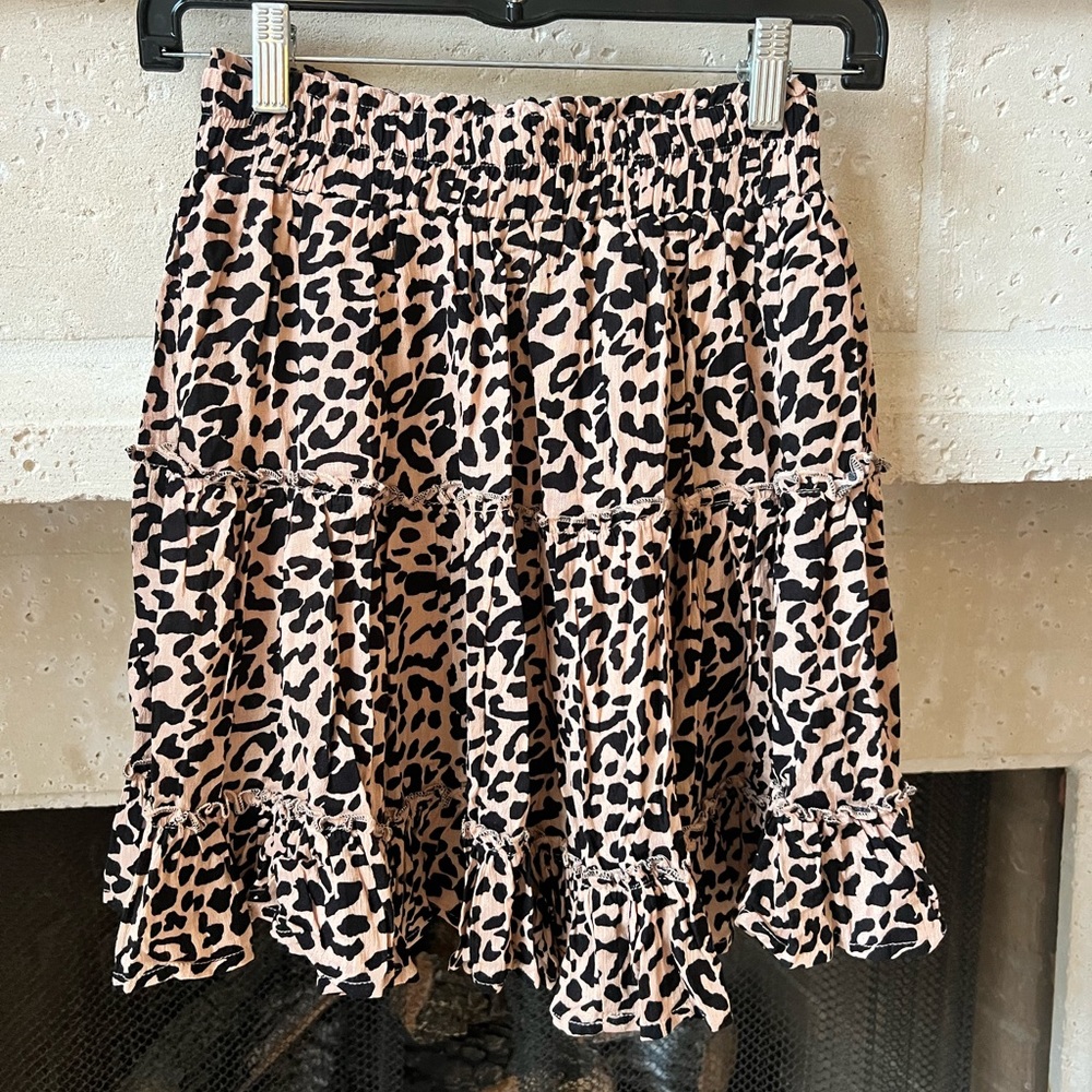 Cheetah print boutique skirt